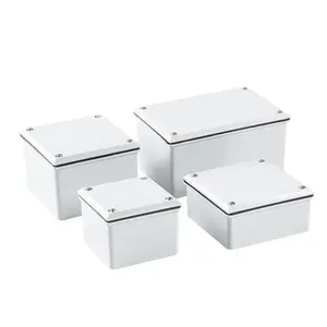 Grey Large LSZH IP67 Conduit Fitting V0 Fire Rating Low Smoke Zero Halogen Waterproof Electrical CCTV Junction Adaptable Box