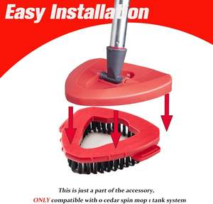 O-Ce dar RinseClean Cabezal de fregona de fibra ultrafina Reemplazo Herramienta eléctrica de limpieza de pisos para EasyWring - Product Image 4