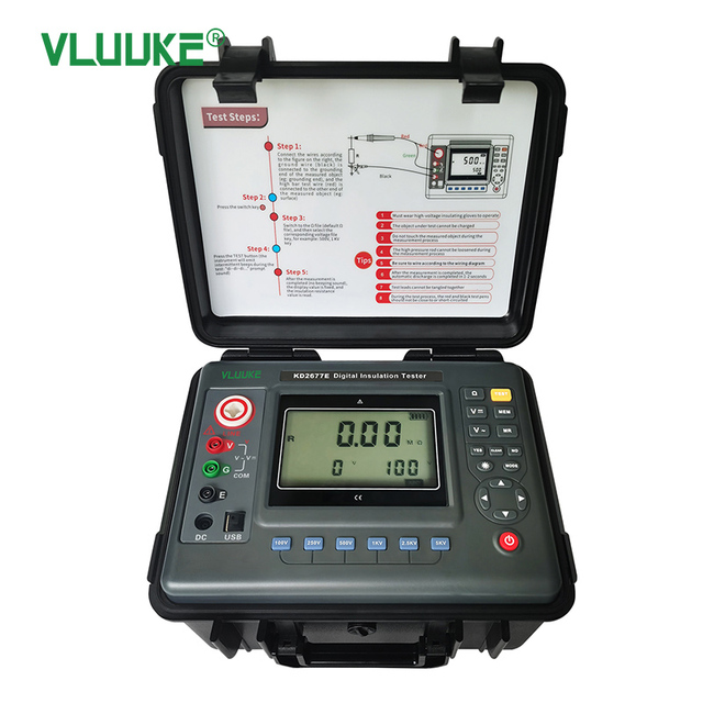 VLUUKE KD2677 Digital Megohm Meter High Voltage 220V Insulation Resistance Tester