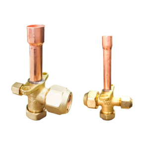 Di alta qualità AC Modulare HVAC in ottone valvola di servizio uso domestico parti del condizionatore in metallo con tappi PE uso per apparecchiature di refrigerazione - Product Image 2
