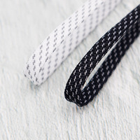 Coolstring Lacets plats réfléchissants personnalisables de 7 mm, lacets lumineux pour baskets, sweats à capuche et vestes, fabriqués en polyester durable