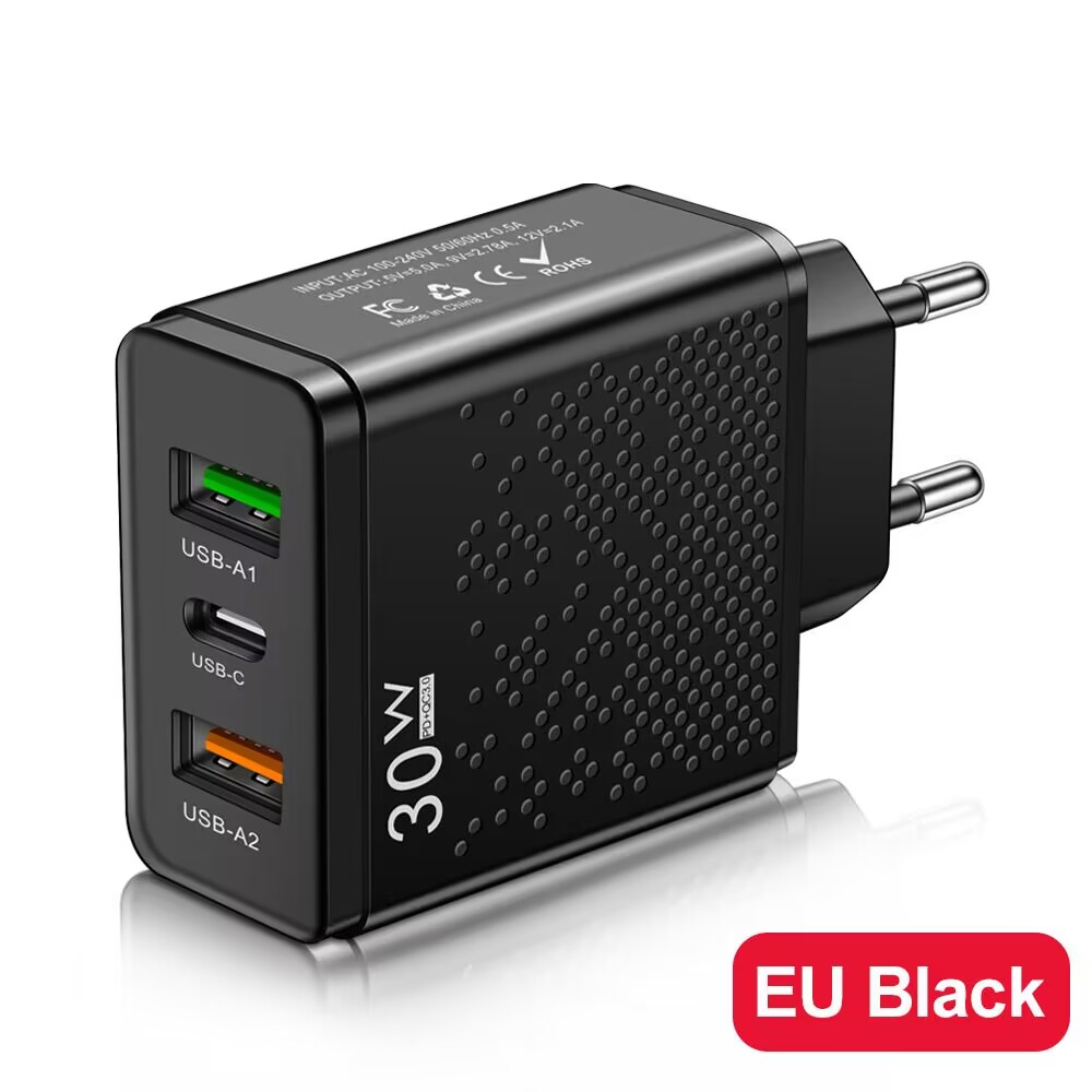 Prise européenne noire