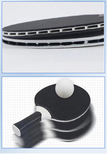 ชุดไม้ตีปิงปองสำหรับกิจกรรมสันทนาการ-ด้ามจับแนวนอน3ชั้นฐานสิว210ก. ทำจากยางสำหรับผู้ใหญ่เด็กและนักเรียน - Product Image 3