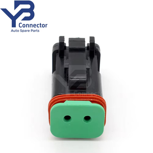 ขั้วต่อ YB <span class=keywords><strong>DT06</strong></span>-<span class=keywords><strong>2S</strong></span>-<span class=keywords><strong>CE05</strong></span> 2ทางตัวเมียตัวเชื่อมต่อ DT สีดำสำหรับรถบรรทุกทางการเกษตร - Product Image 2