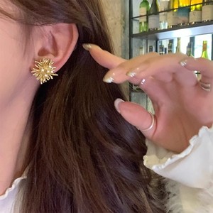 CMMZG153-D Women's High-End Fireworks Earrings Hot Selling <b>Light</b> Luxury Studs Super Sparkling Zircon <b>Dandelion</b> Niche Fashion - Product Image 5
