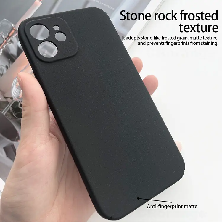 Camera Protection Design Frosted Case for Apple mobile phone Hard PC Back Protective Case for iPhone 12 pro max