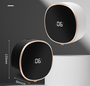 Kingze LED Hiển Thị Nhiệt Độ Phòng Tắm Điện Wall Mount Tự Động Món Ăn Cảm Biến Tạo Bọt Tự Động Touchless Xà Phòng <span class=keywords><strong>Dispenser</strong></span> - Product Image 3