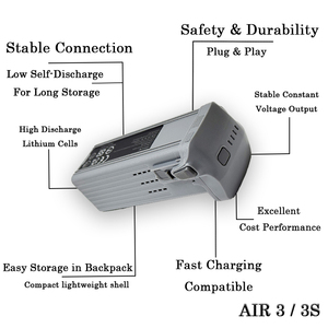 高容量智能飞行多功能电池替换件 Air3/3S 14.76V 可充电长寿命电池 - Product Image 6