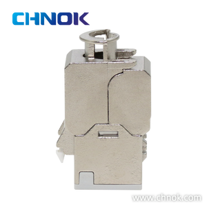 RJ45 STP <span class=keywords><strong>Cat6</strong></span> 8P8C 180 Derece Beyaz T568A/B 24-26AWG PC Gövdeli Sertifikalı -10C ila 60C Çalışma Sıcaklığına Sahip Keystone Jak - Product Image 3