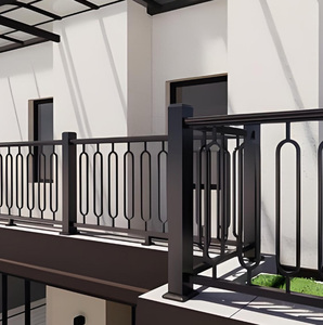 Barrières de balcon modernes en fonte sur mesure, décoratives, antirouille, pour villas résidentielles et terrasses, panneaux métalliques. - Product Image 4