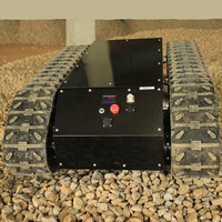 Châssis de robot chenillé pour la lutte contre les incendies, plateforme de véhicule anti-corrosion avec système d'amortissement
