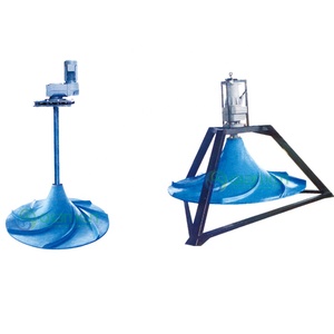 高效1000升玻璃钢双曲面混合机，用于废水水处理1年，采用电机齿轮箱 - Product Image 3