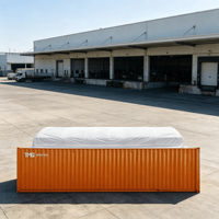 Abri dôme robuste 20x40 pieds en acier galvanisé avec paroi arrière, tente à auvent en PVC imperméable pour entrepôt et garage automobile