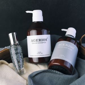 Maschera per Capelli Agerios con Caviale Biologico e Olio di <span class=keywords><strong>Argan</strong></span>, Shampoo e Balsamo Antiforfora, Riparatore, Infuso di Erbe con Maca e Collagene - Product Image 1