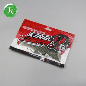 Custom Printed Soft Fish Lure Packaging Bag Baits Lure Fishing Bag Fishing Lure Worms Plastic Bag