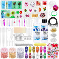 Kit de Résine Époxy Cristal Transparent LifeTop Complet pour Boucles d'Oreilles, Matériel DIY et Moules