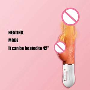 Оптовая продажа: Женский вибратор-дилдо из мягкого силикона с G-точкой, вибрирующий, телескопический, имитирующий ласки языком, для взрослых женщин - Product Image 5