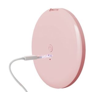 Portable Foldable Small Hand Held <b>Led</b> Mirror Travel Folding <b>Light</b> Fold Makeup Trifold Purse Cosmetic Mirror - Product Image 4