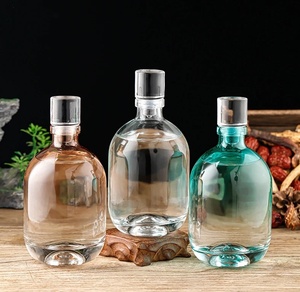 Botella de Licor Transparente de Lujo con Cierre Hermético, Botella de Vino de 200 ml para <span class=keywords><strong>Vodka</strong></span> Premium, Venta al por Mayor - Product Image 2