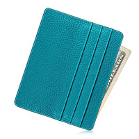 Dompet Kulit Serat Karbon PU Nyaman Anti Maling RFID Blocking Luxure untuk Pria Wanita, Penyimpanan Kartu Kredit Mudah