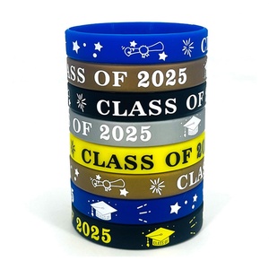 Class of 2025 Graduates Celebration Wrist Band Student Teacher <b>Memorial</b> Celebration Graduation Season Silicone Bracelet - Product Image 1