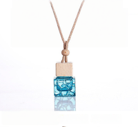 Diffuseur d'huiles essentielles en verre carré Milanya 8 ml, aromathérapie, désodorisant pour voiture et maison, flacon de parfum, clips, design moderne, non toxique
