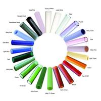 Pailles à boire en verre borosilicate coloré, pailles en verre, accessoires pour gobelets, accessoires pour boissons