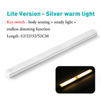 Howlighting Main Swap Capteur Sous Armoires Placard Cuisine Armoire Lampe Batterie Éclairage PIR Motion Sensor LED Night Light