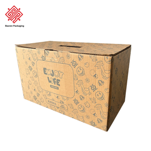 Baoren Heavy Duty personalizado impreso vino embalaje envío internacional cajas cartón corrugado pequeño grande marrón caja para el envío - Product Image 6