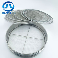 Diamètre personnalisé 10 20 100 200 350 600 Micron Mesh Tamis de test d'échantillonnage de sol de laboratoire en cuivre en acier inoxydable