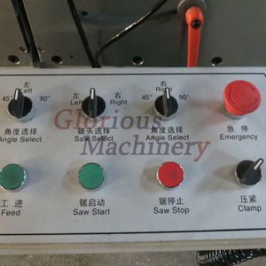 China fábrica de doble cabeza <span class=keywords><strong>VI</strong></span> cortar la puerta de la ventana máquina para hacer de perfil de aluminio de la venta caliente - Product Image 3