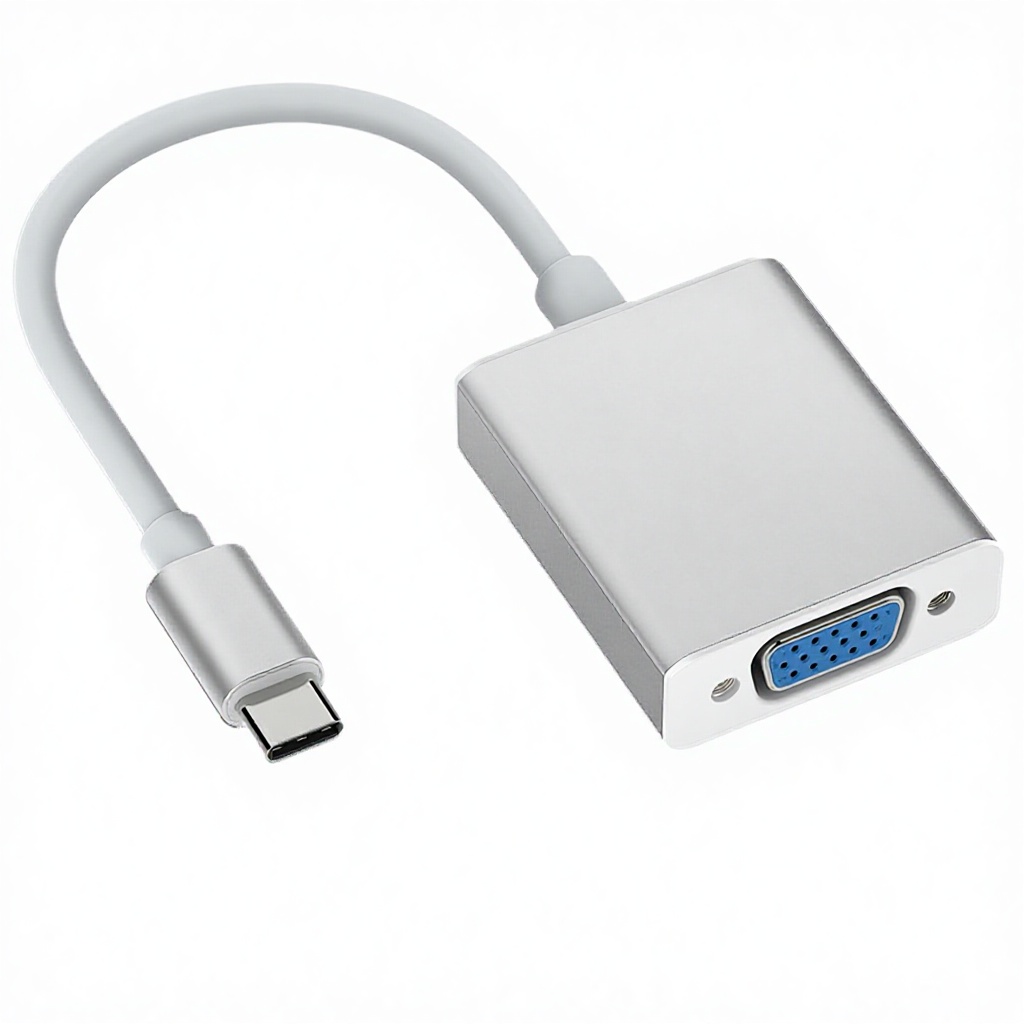 Cavo da USB-C a VGA bianco