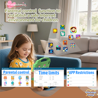 Tablette PC Android 12 de 10,1 Pouces, Double Appareil Photo, 3 Go de RAM, 4000 mAh, Octa-Core, Adaptée aux Enfants, Contrôle Parental, Meilleure Éducative, Noire