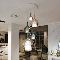 Lustre de plafond G9 au design moderne pour salle à manger de taille moyenne