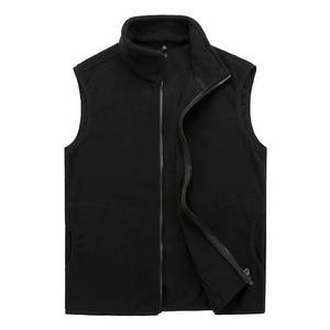 เสื้อกั๊กขนแกะสีแดงสำหรับผู้ชาย เสื้อกั๊กกีฬากลางแจ้งสำหรับฤดูหนาว มีกระเป๋าซิป - Product Image 3