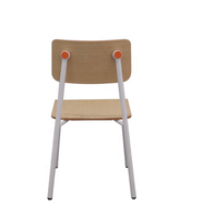 Ensemble table et chaises de restaurant de style moderne rectangulaire, design nouveau, avec structure en acier, écologique et durable