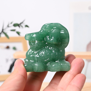 Nouveauté : Statues d'ours en pierres naturelles et cristaux, sculptures en cristal pour la décoration de la maison - Product Image 4