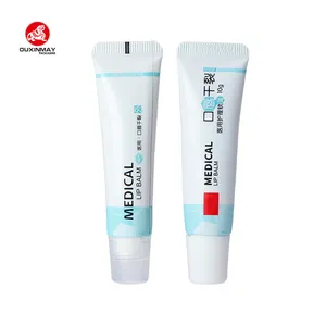 Neuankömmling 10g medizinische Lipgloss-Tube mit transparentem Deckel behälter Lippenstift-Tube Custom Squeeze Tube Lip gloss
