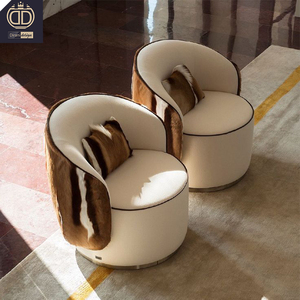 Muebles para el hogar <span class=keywords><strong>de</strong></span> lujo modernos <span class=keywords><strong>de</strong></span> alta calidad, silla <span class=keywords><strong>de</strong></span> salón <span class=keywords><strong>de</strong></span> piel Springbok <span class=keywords><strong>de</strong></span> cuero genuino - Product Image 5