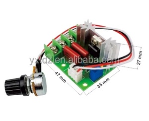Module de régulation de vitesse SCR 2000W 220V AC avec bouton externe, contrôleur de tension de moteur PWM, carte variateur de vitesse - Product Image 2