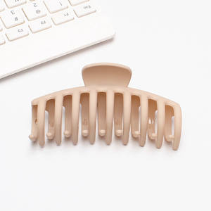 Handgemachte einfache quadratische Kiel Klaue Haarnadel Set neue Kunststoff Frosted Shark Clip Harz Material angepasst - Product Image 2