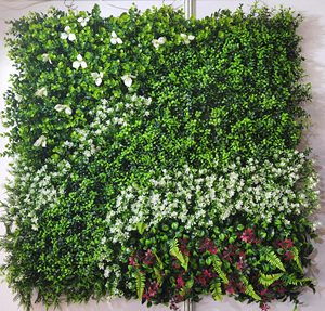 Venta al por mayor de plantas de seto de boj artificiales, jardín Vertical, pared de hierba verde <span class=keywords><strong>artificial</strong></span> para decoración de boda, venta al por mayor del - Product Image 4