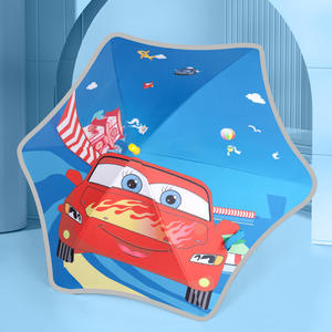 Parapluie pour enfants sécurité coin arrondi nom étiquette vinyle mâle femme bébé pluie brillant longue poignée semi-automatique maternelle - Product Image 1