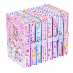 Pages de couleur à fort pouvoir chromatique, estampage à chaud, carnet de notes pour étudiants, carnet de notes mignon de dessin animé, carnet de notes créatif de dessin animé A5 - Product Image 1