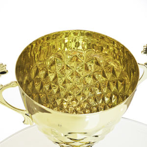 Trofeo de Latón Ecológico de Primera Calidad, Acabado Dorado Pulido, Diseño de Tallado Intrincado, Premio de Alta Gama para Ganadores <span class=keywords><strong>VIP</strong></span>, Regalos de Bienvenida - Product Image 2