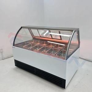 Prix bas Dessus de table Italien Batch Gelato Deep Mini Ice Cream Display Congélateur Case Vitrine Cabinet et Réfrigérateur Comptoir Réfrigérateurs - Product Image 6