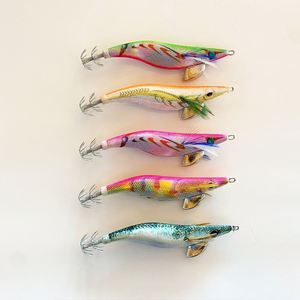 Señuelo de pesca japonés de 20g/0,7 oz, molde de madera para camarones <span class=keywords><strong>Egi</strong></span>, anzuelo de calamar, plantilla, señuelo de pulpo - Product Image 1