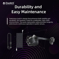 Casque VR DPVR E4 Arc, casque PCVR avec suivi des mouvements des mains, casque de réalité virtuelle pour salles de jeux VR