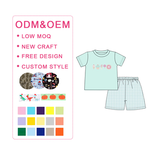 <span class=keywords><strong>Vestiti</strong></span> per bambini all'ingrosso tuta per neonati abiti da ricamo Set di abbigliamento per bambini Kid Boys tutina con bolle Set di <span class=keywords><strong>vestiti</strong></span> per <span class=keywords><strong>neonata</strong></span> - Product Image 2