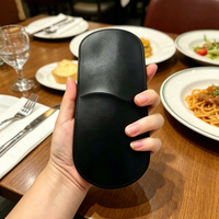 Sac de rangement pour couverts en cuir PU, sac pour fourchettes, couteaux et ustensiles de restaurant, étui pour couverts de camping